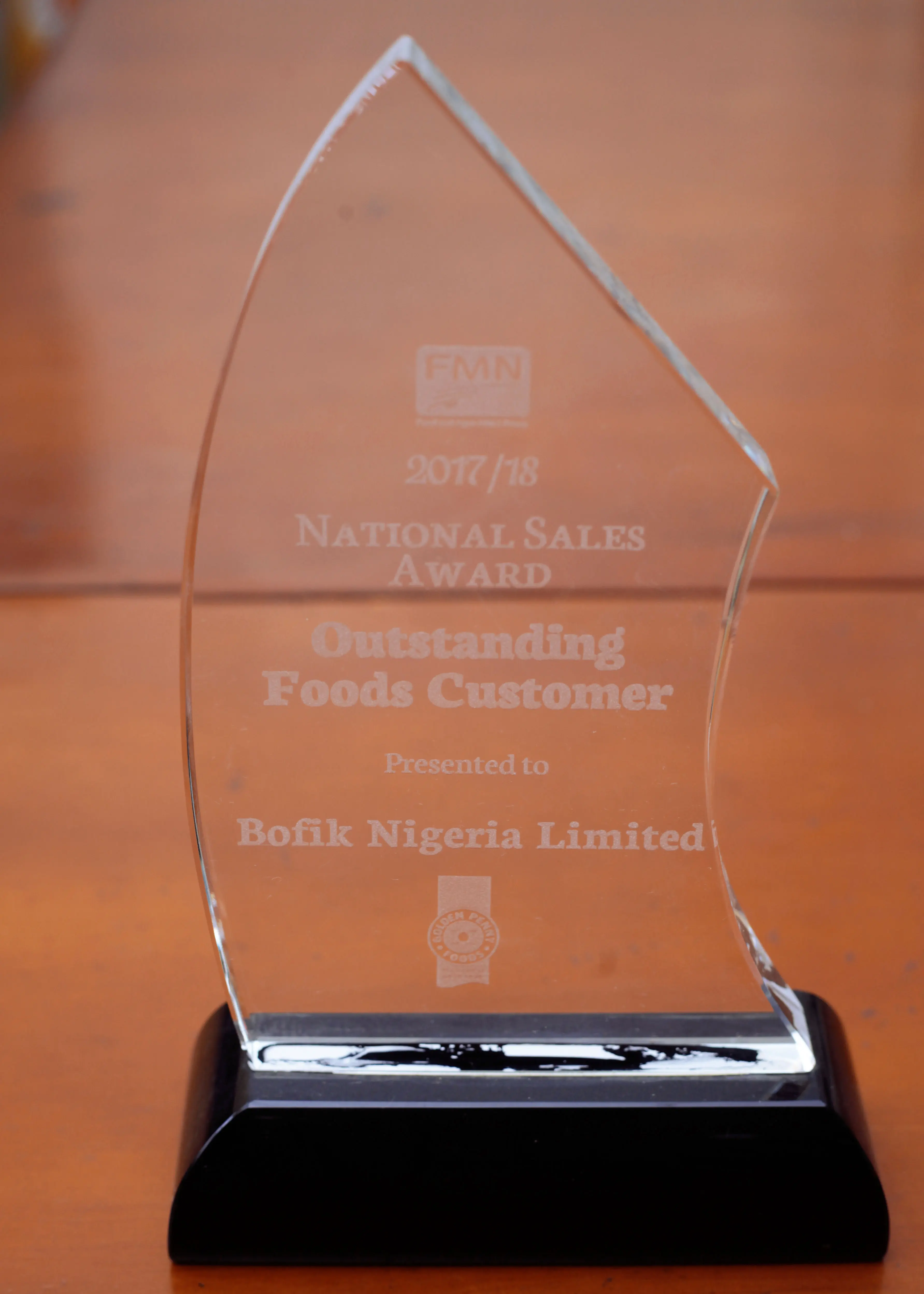 Flour Mills Outstanding Food Customer 2017