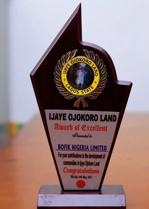 Award Presented as a Co-operate Social Responsibility