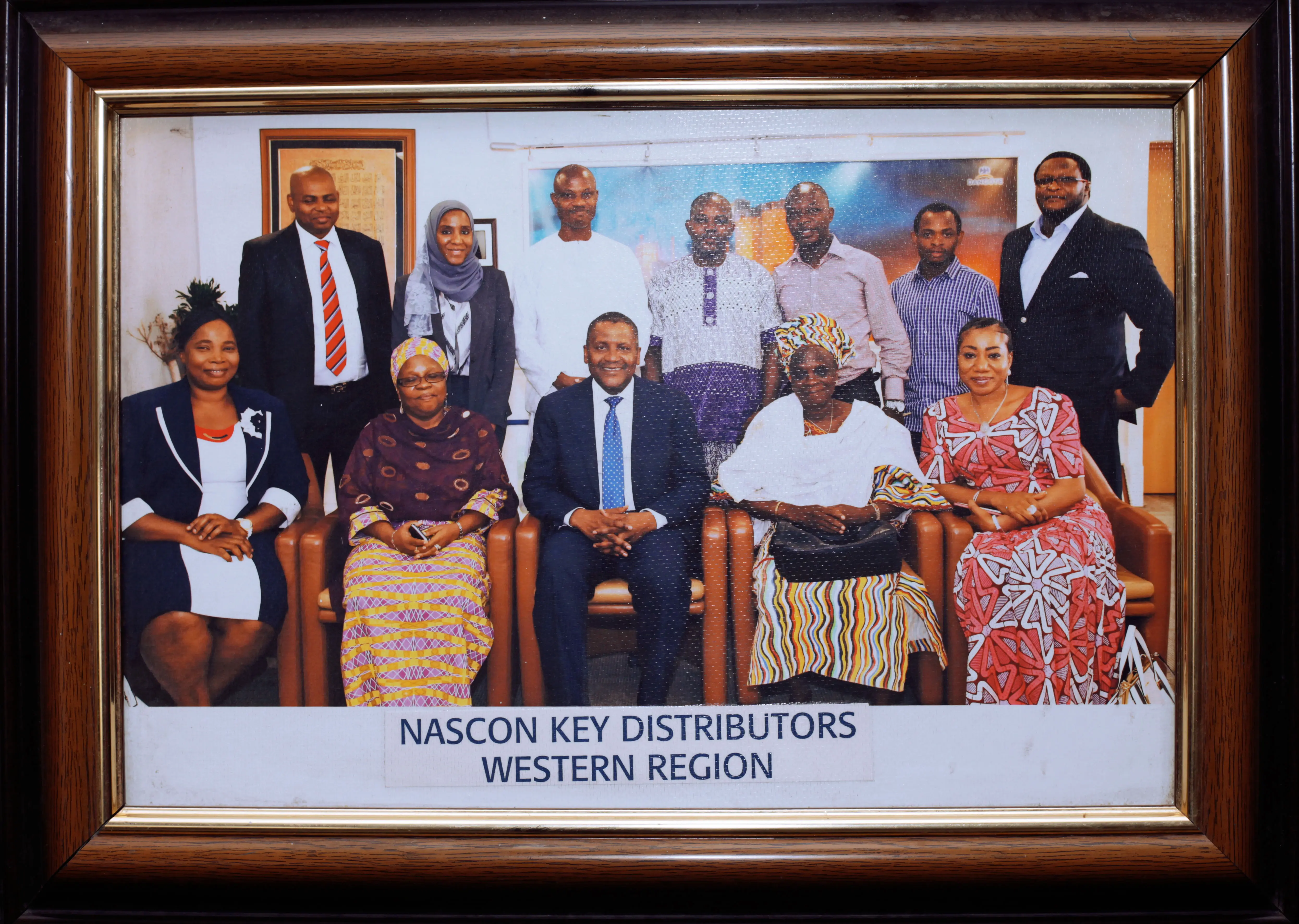 NASCON KEY DISTRIBUTORS with Aliko Dangote   Bofik CEO (Rev Adereti Bolanle)